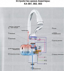 Кран-водонагреватель проточного типа АКВАТЕРМ КА-001